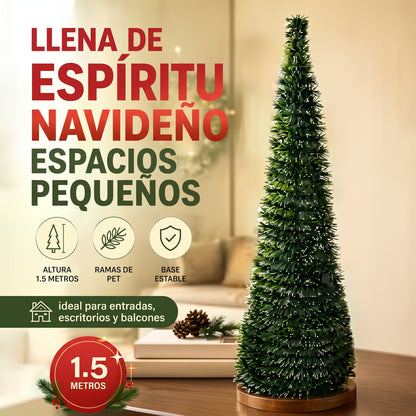 Árbol de Navidad Plegable Estrecho 150 o 180 cm – Ahorra Espacio
