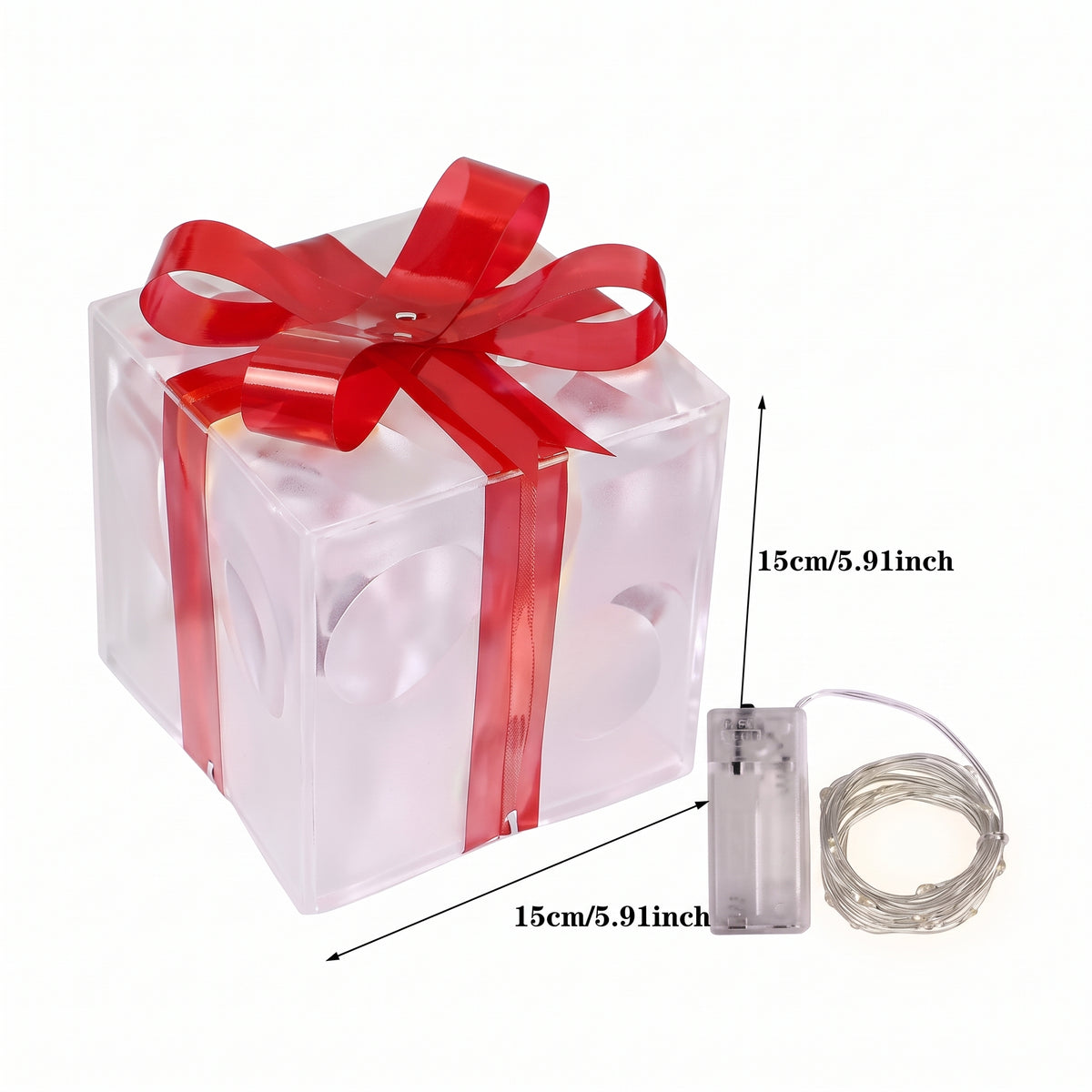 Set de 3 Cajas de Regalo Luminosas LED – Decoración Navideña