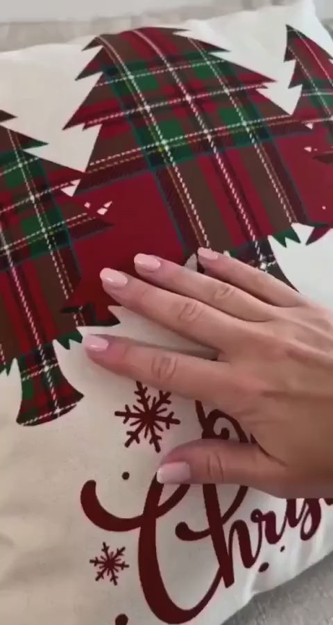 Fundas de Cojín Navideñas 45 cm – Set de 4